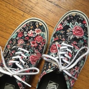 Floral Print Vans